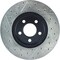 Centric Parts Sport Drilled/Slotted Brake Rotor, 127.61072L 127.61072L - alternate 5